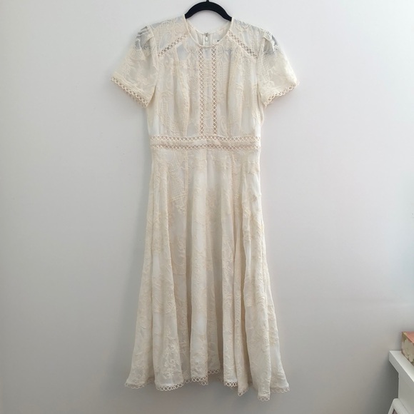 Ever New Midi Dress w Lace Appliqué